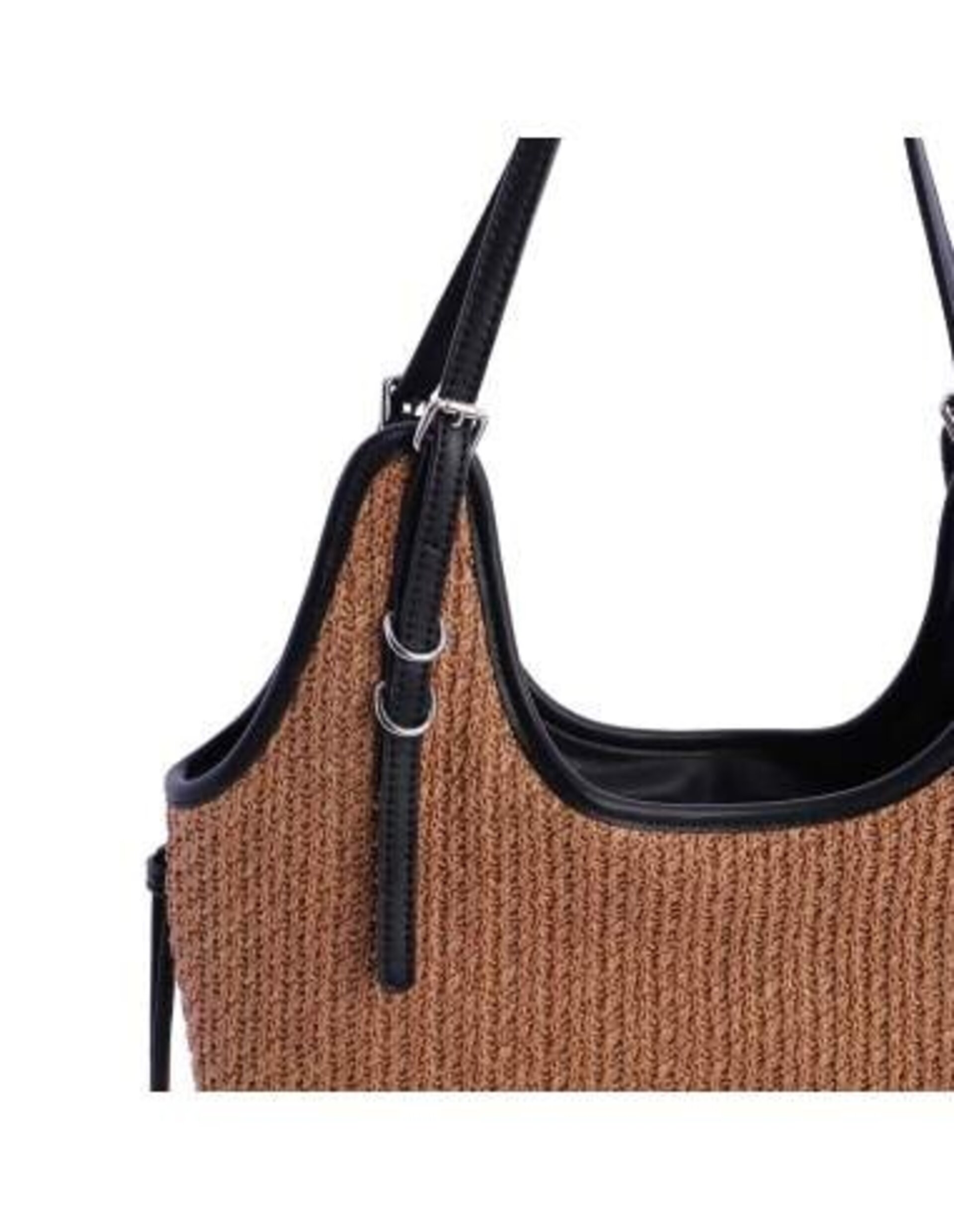 Bolso de hombro para mujer Brisa de fibras naturales con cremallera - 2
