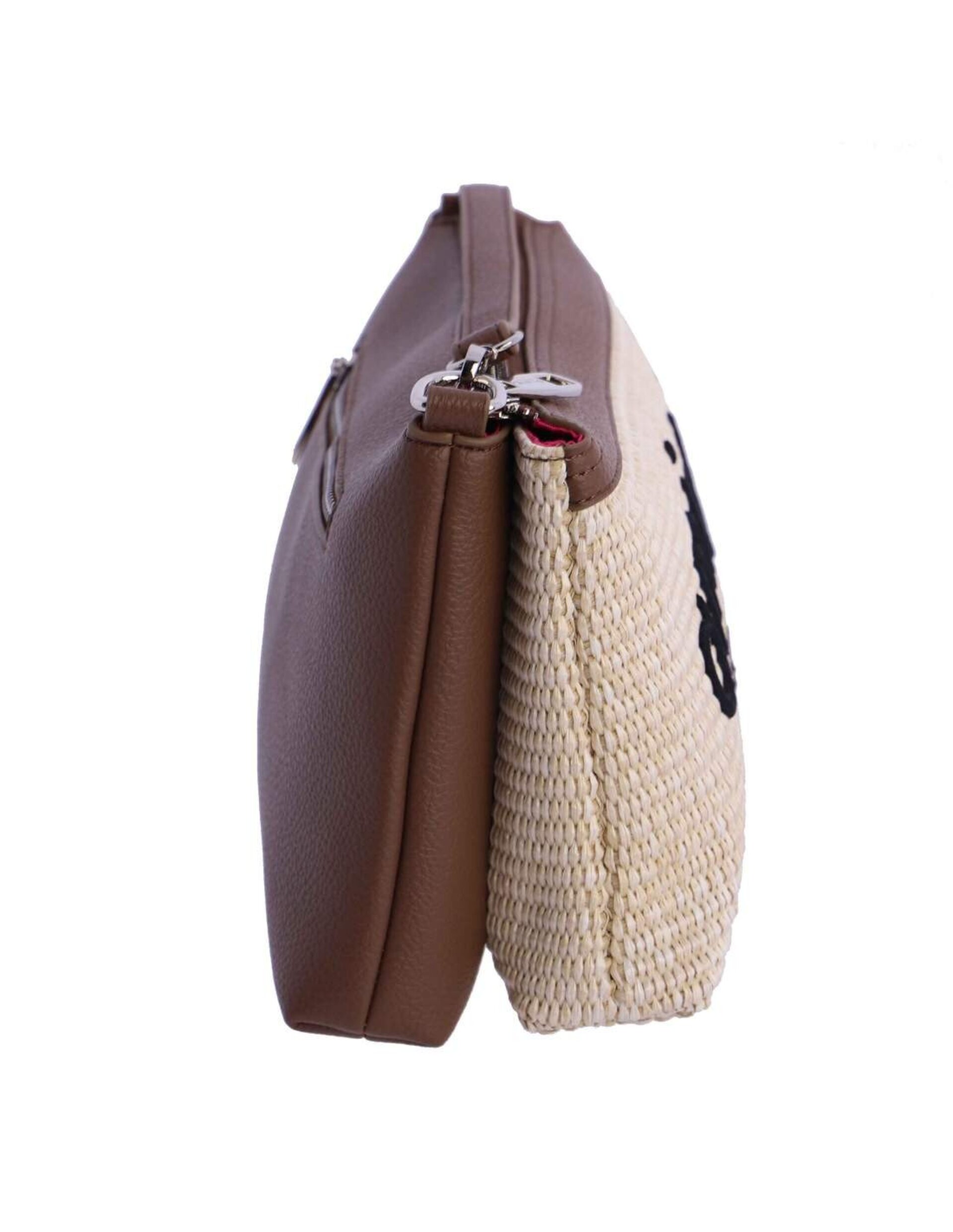 Bolso bandolera para mujer Saipán de fibras naturales con cremallera - 4