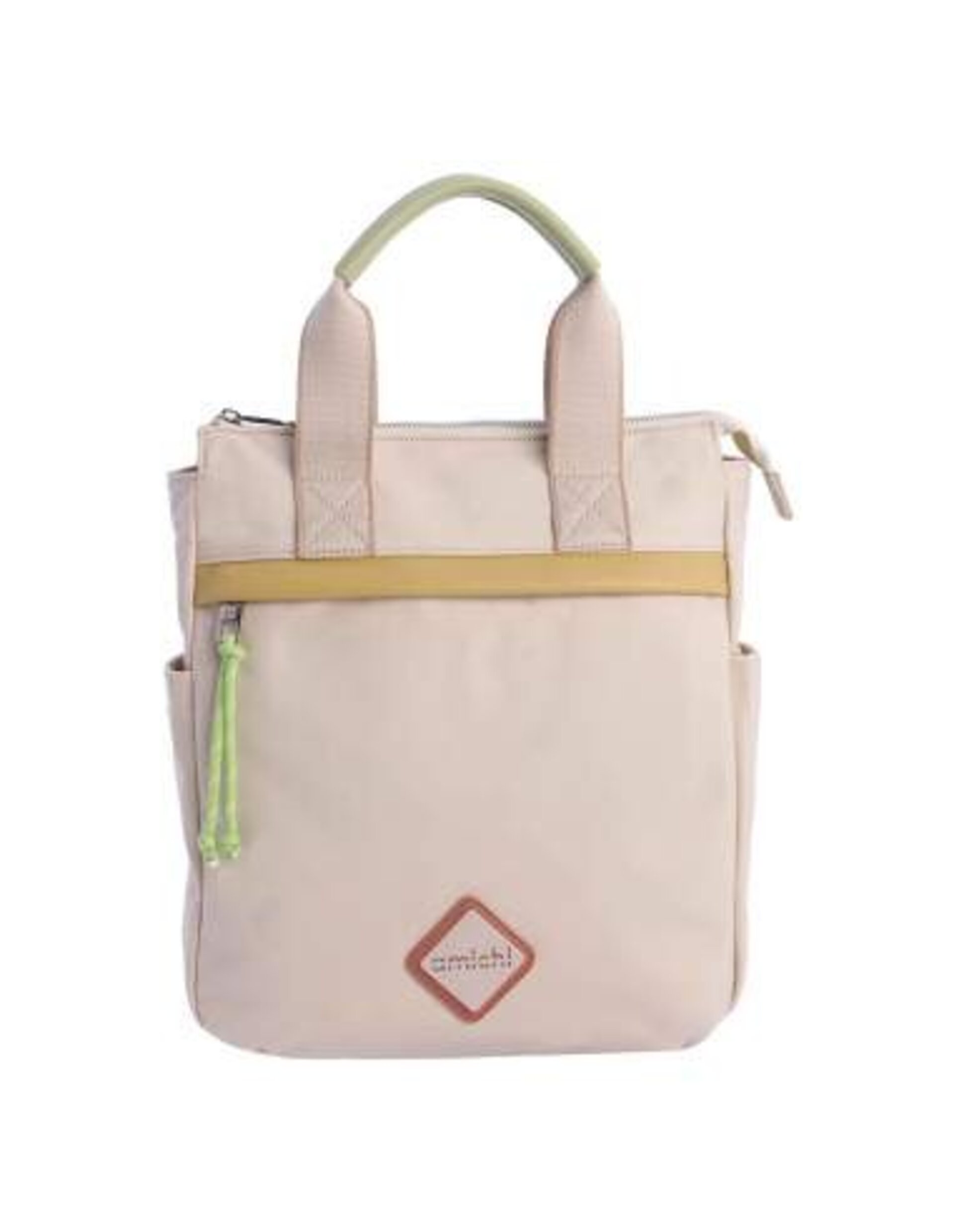 Mochila para mujer Perla de nailon con cremallera - 1
