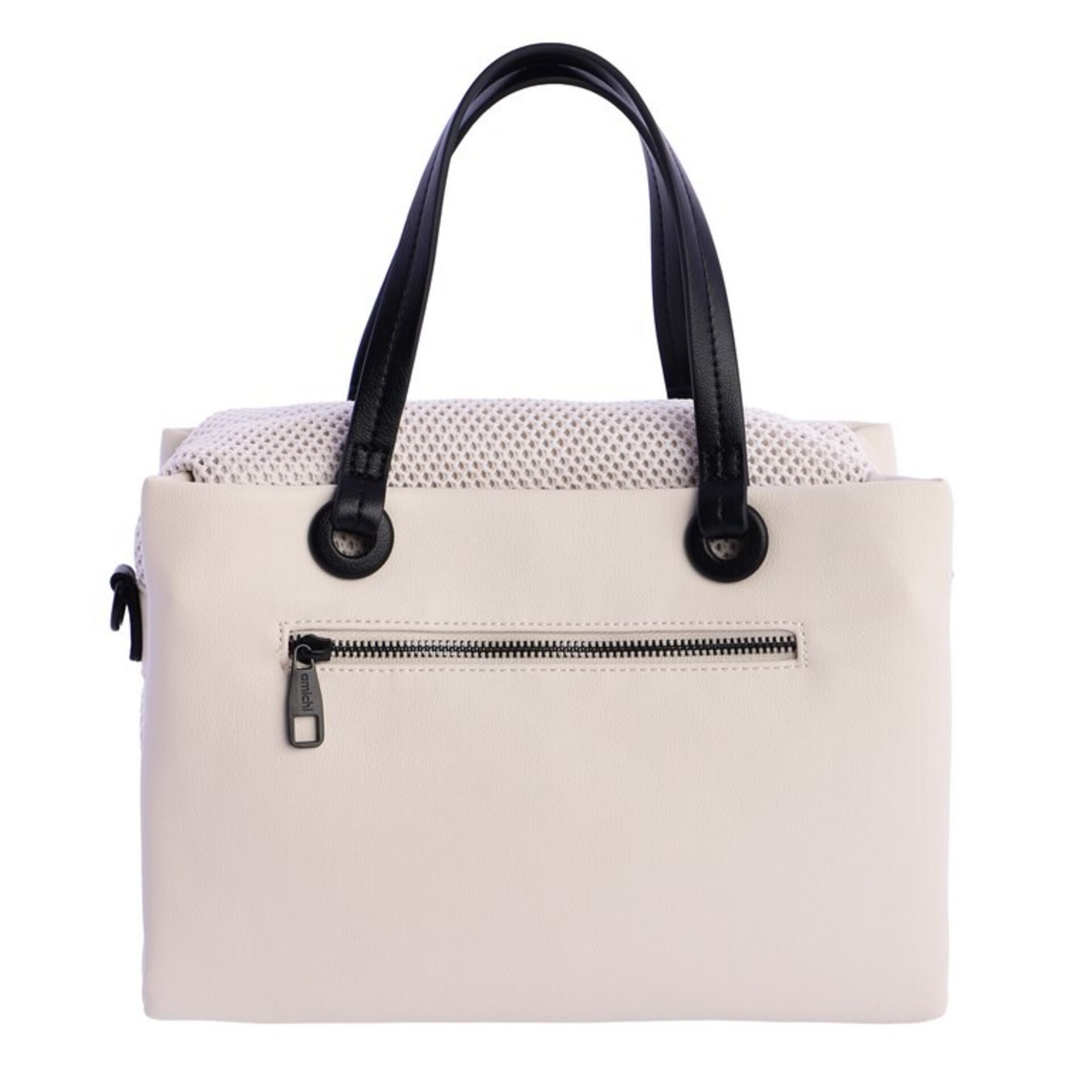 Bolso de mano color marfil - 3