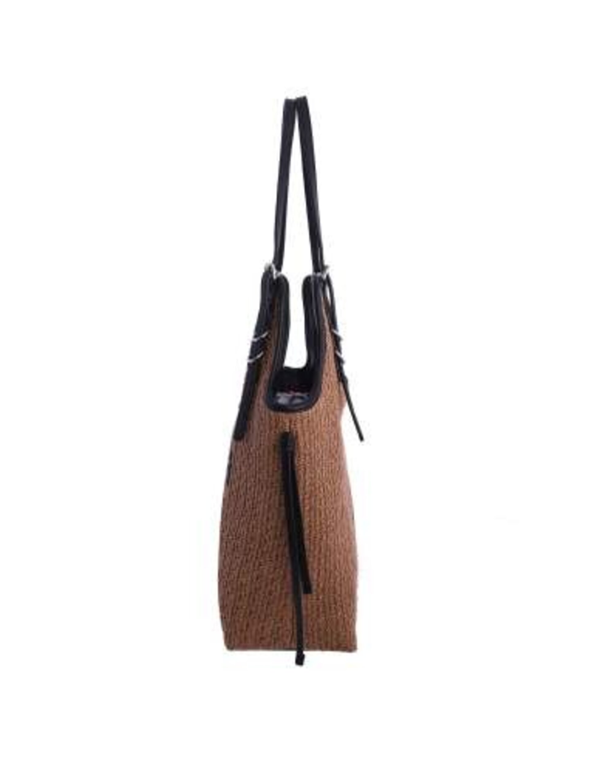 Bolso de hombro para mujer Brisa de fibras naturales con cremallera - 3