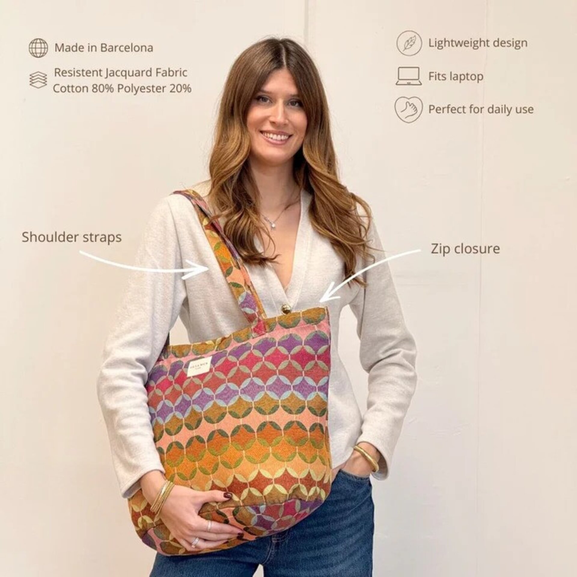 Bolsa Grande Cremallera Sal - 4