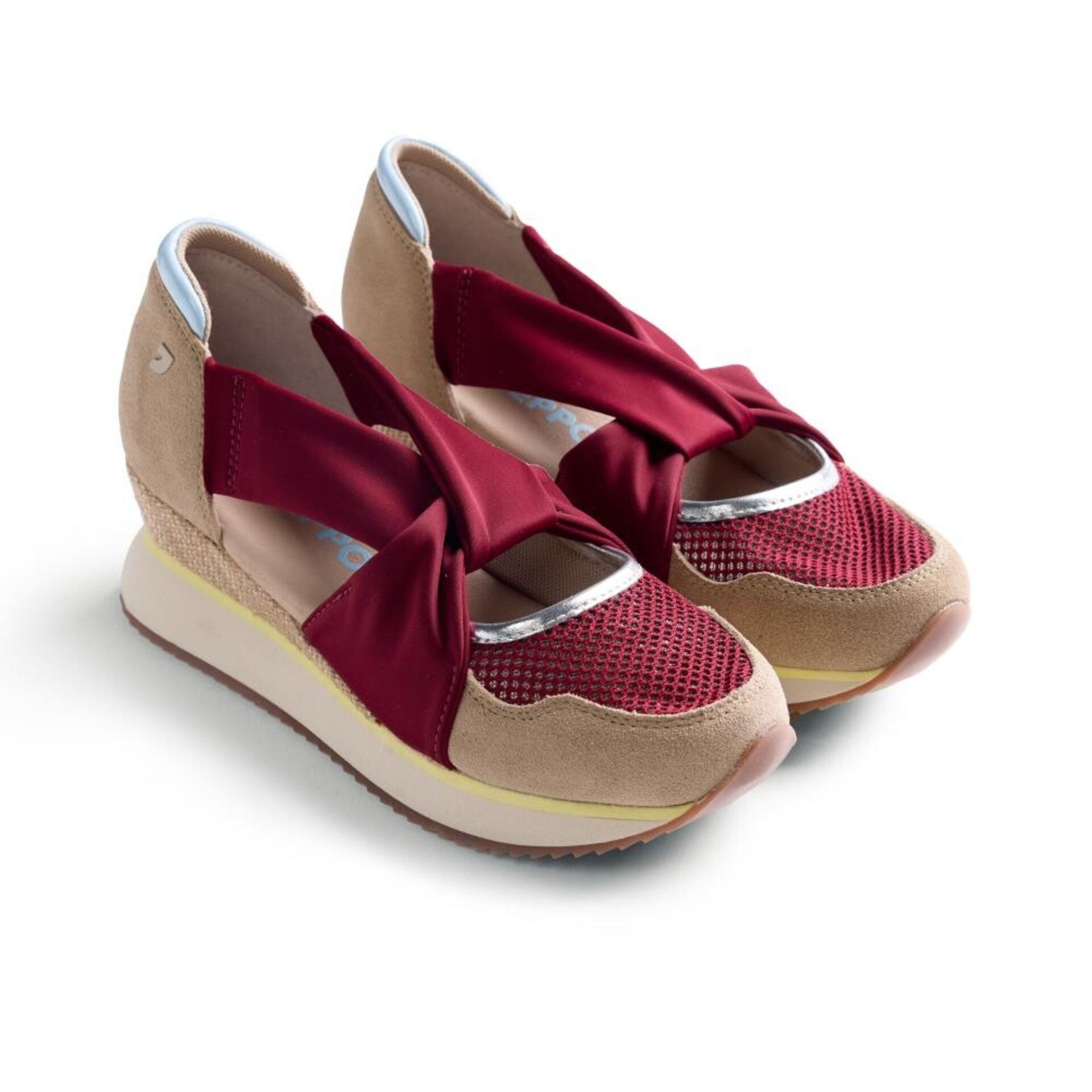 ZAPATILLAS ABIERTAS PIEL Y REJILLA CUÑA SAGAY - 2