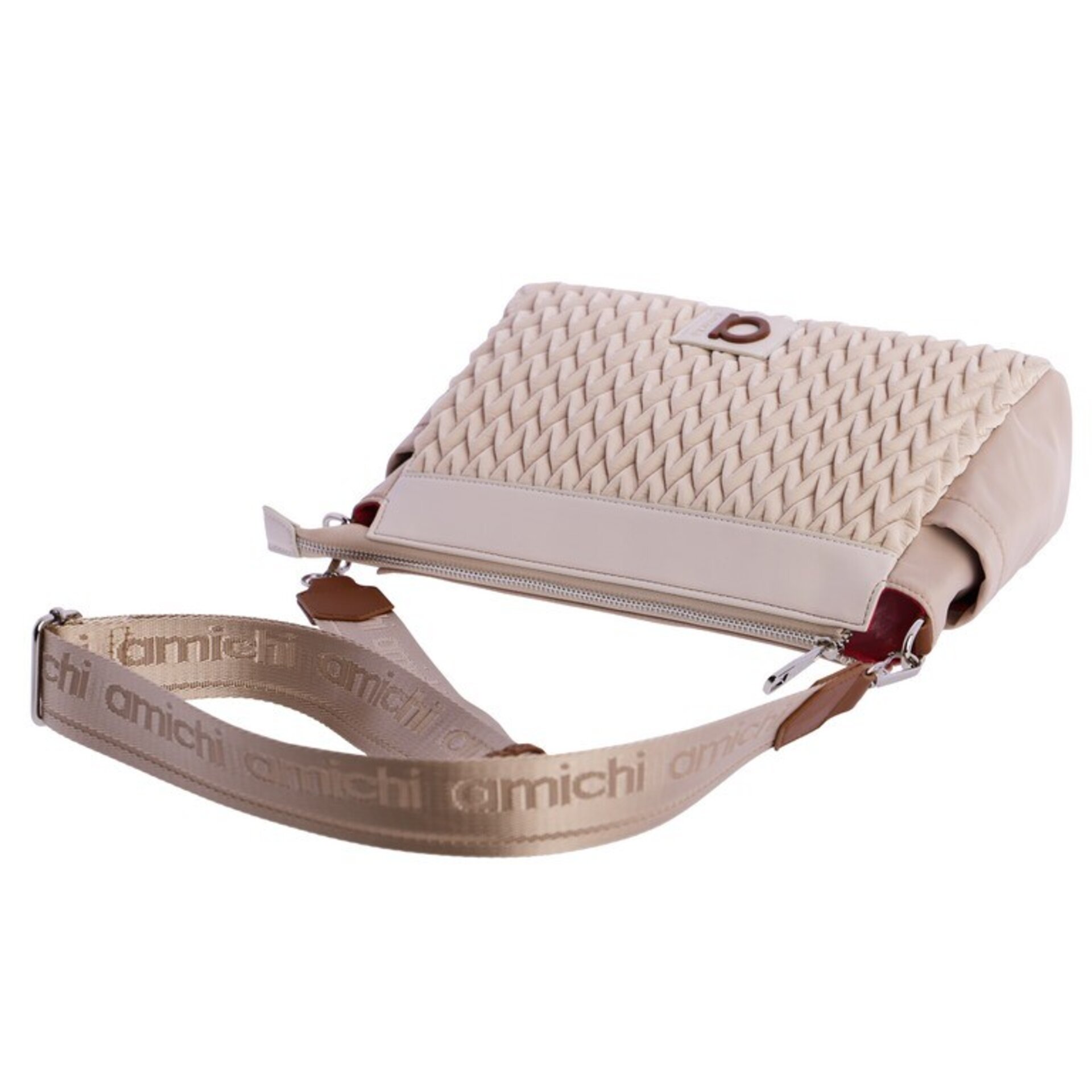 Bolso de mano color beige - 3