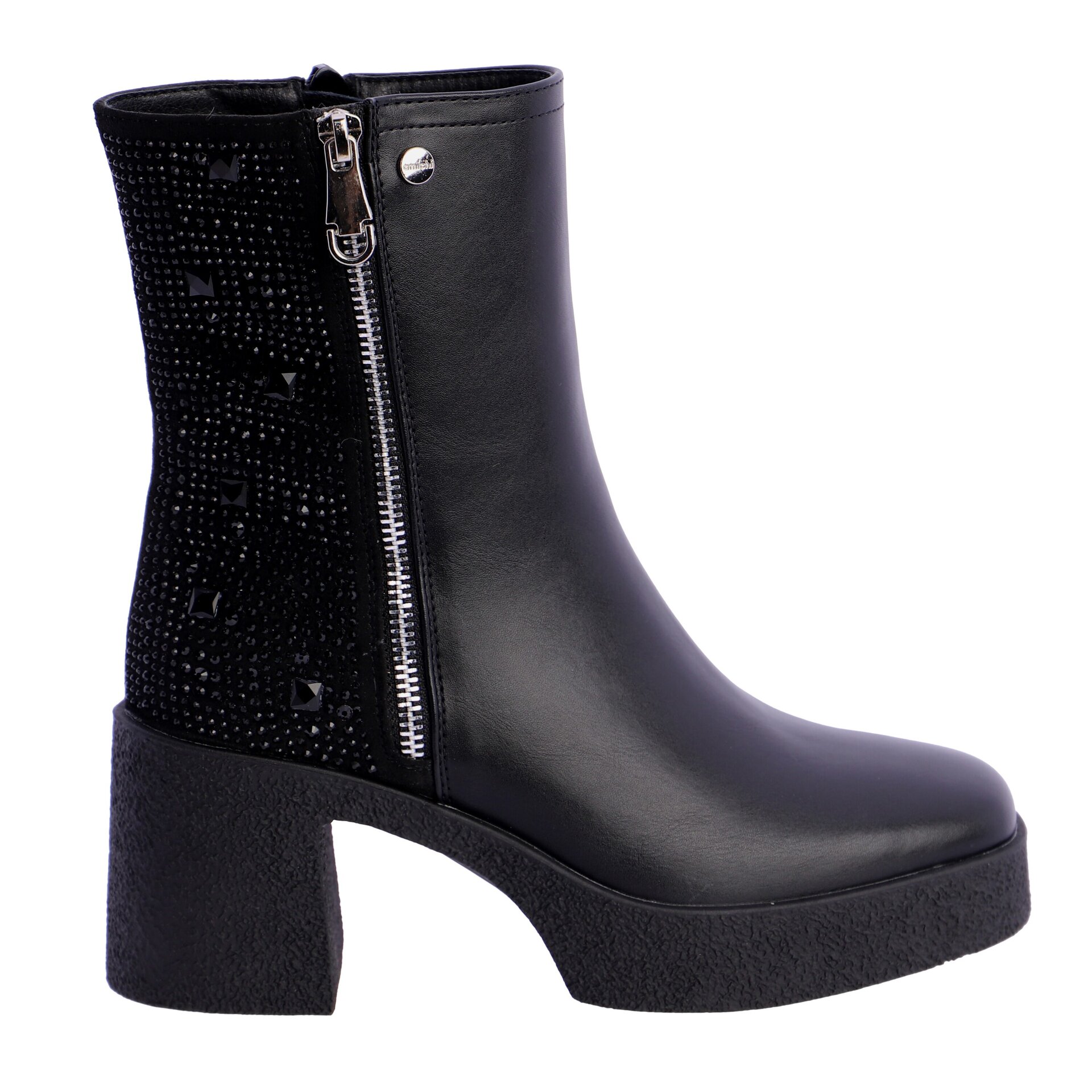 Botines para mujer Amichi Amor de piel sintética con pedreria - 2