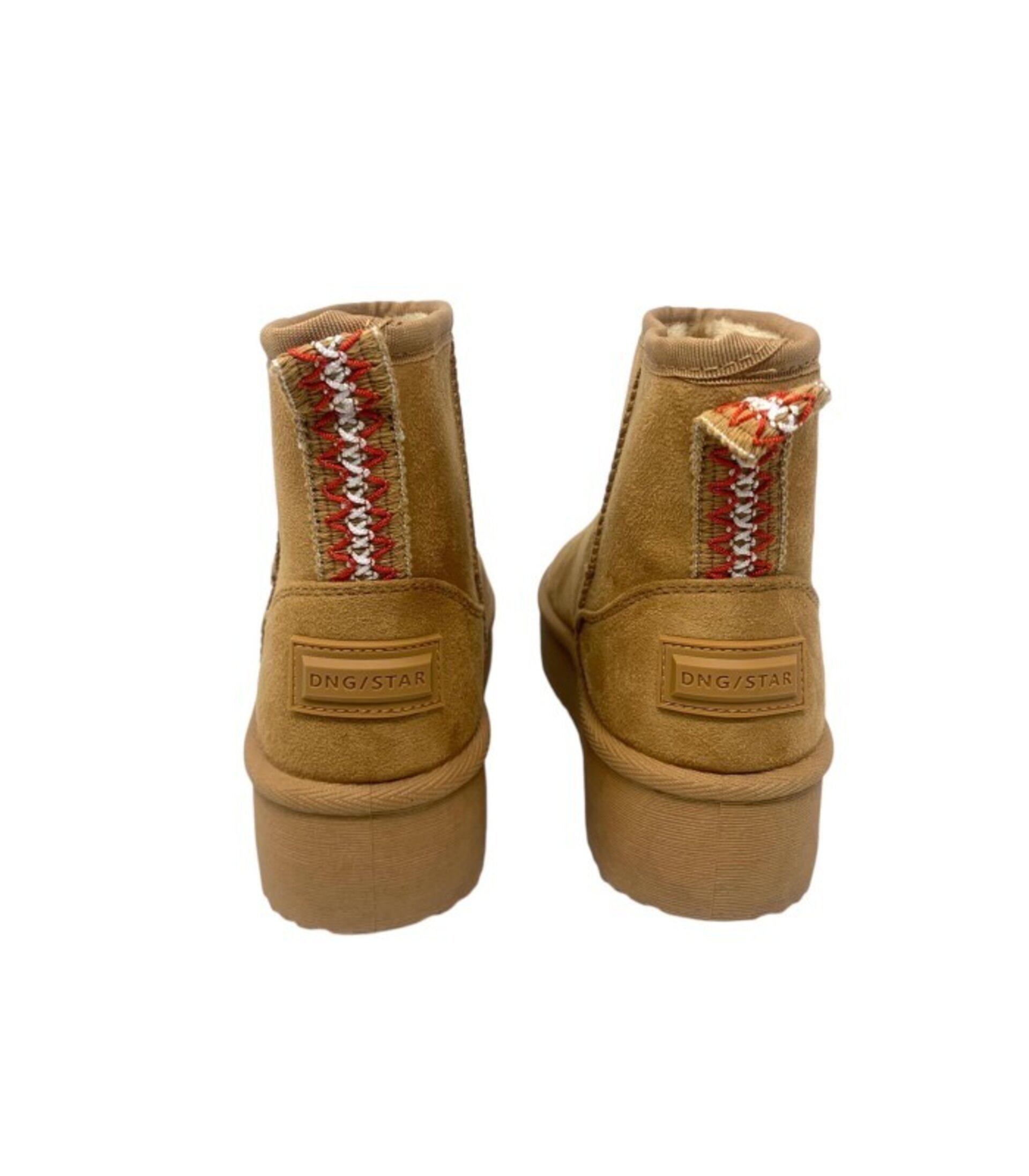 Botines australianos D'Angela DHI29100 en camel con plataforma - 4