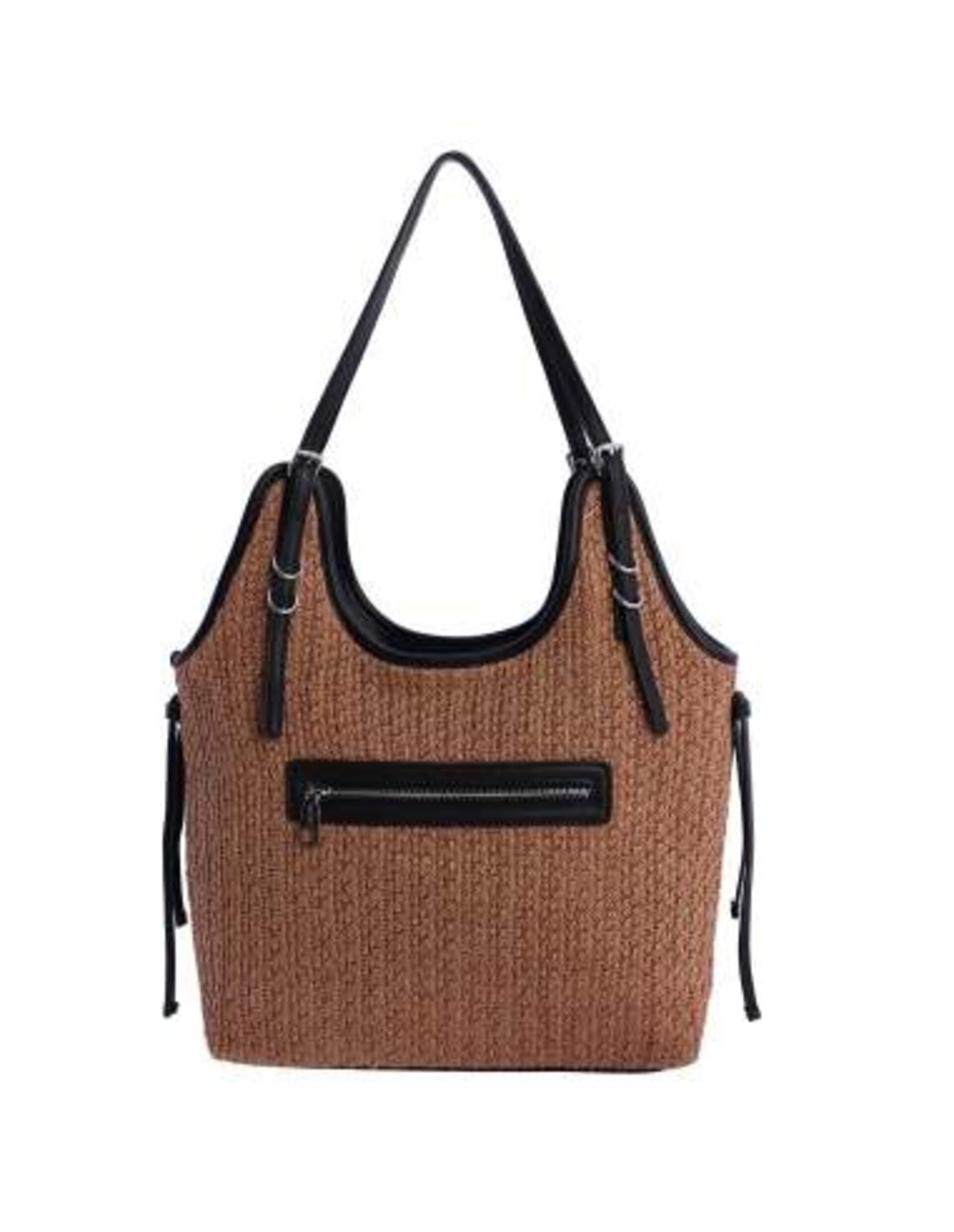 Bolso de hombro para mujer Brisa de fibras naturales con cremallera - 4
