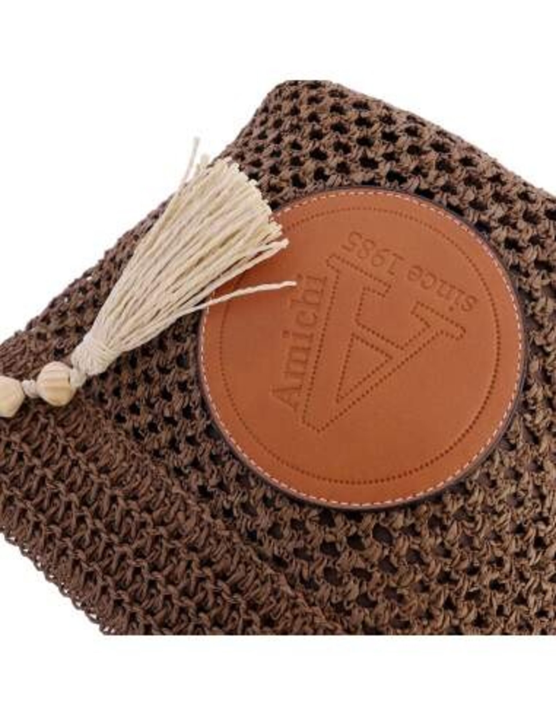 Bolso bandolera para mujer Calella de fibras naturales trenzadas con cremallera - 3