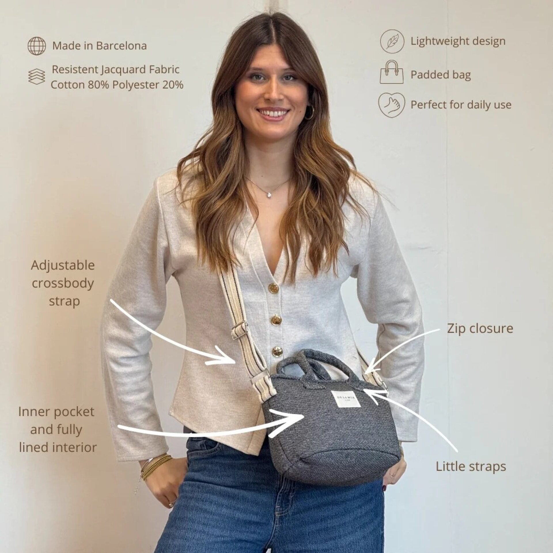 Bolso Capazo Talco - 3