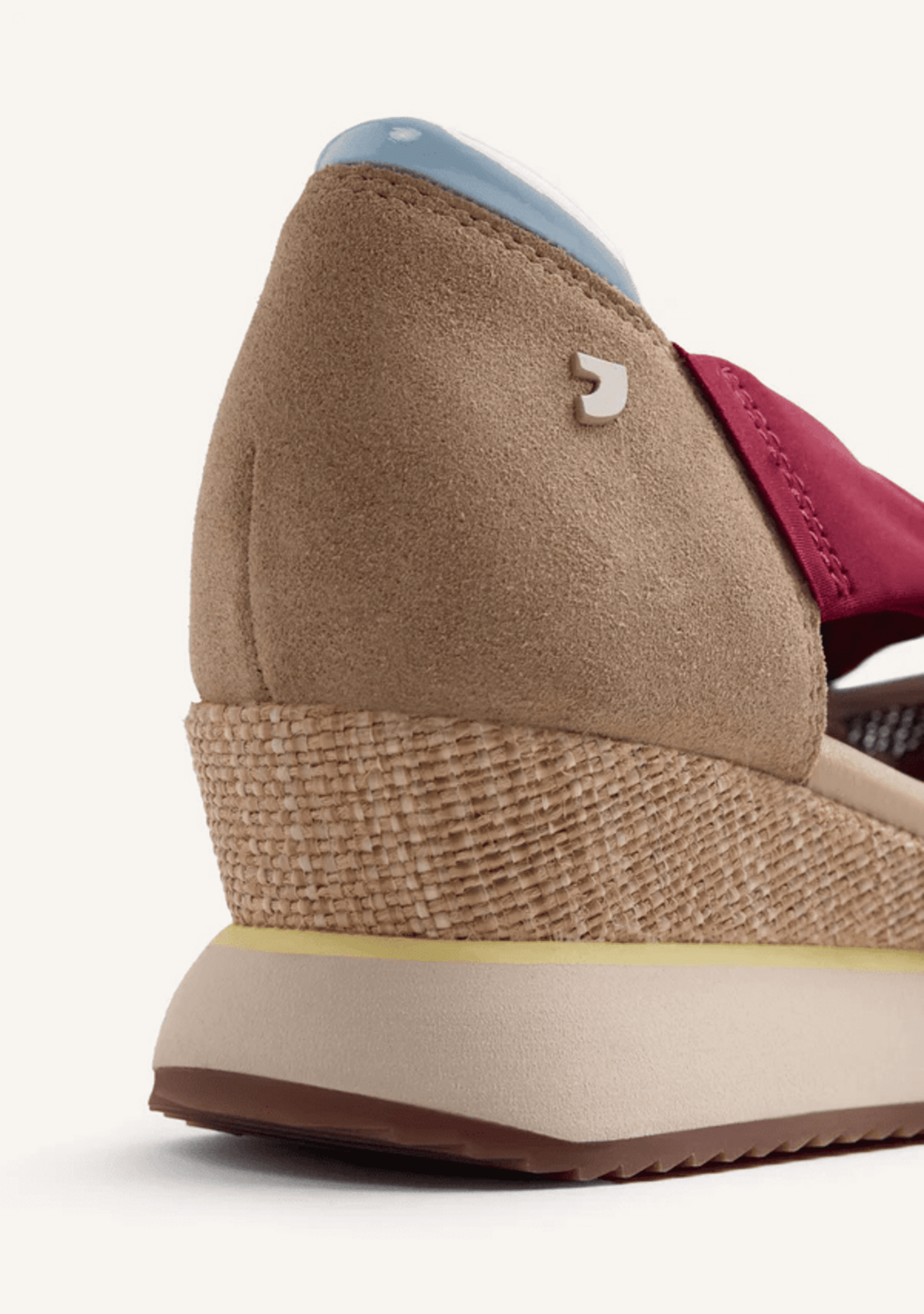 ZAPATILLAS ABIERTAS PIEL Y REJILLA CUÑA SAGAY - 4