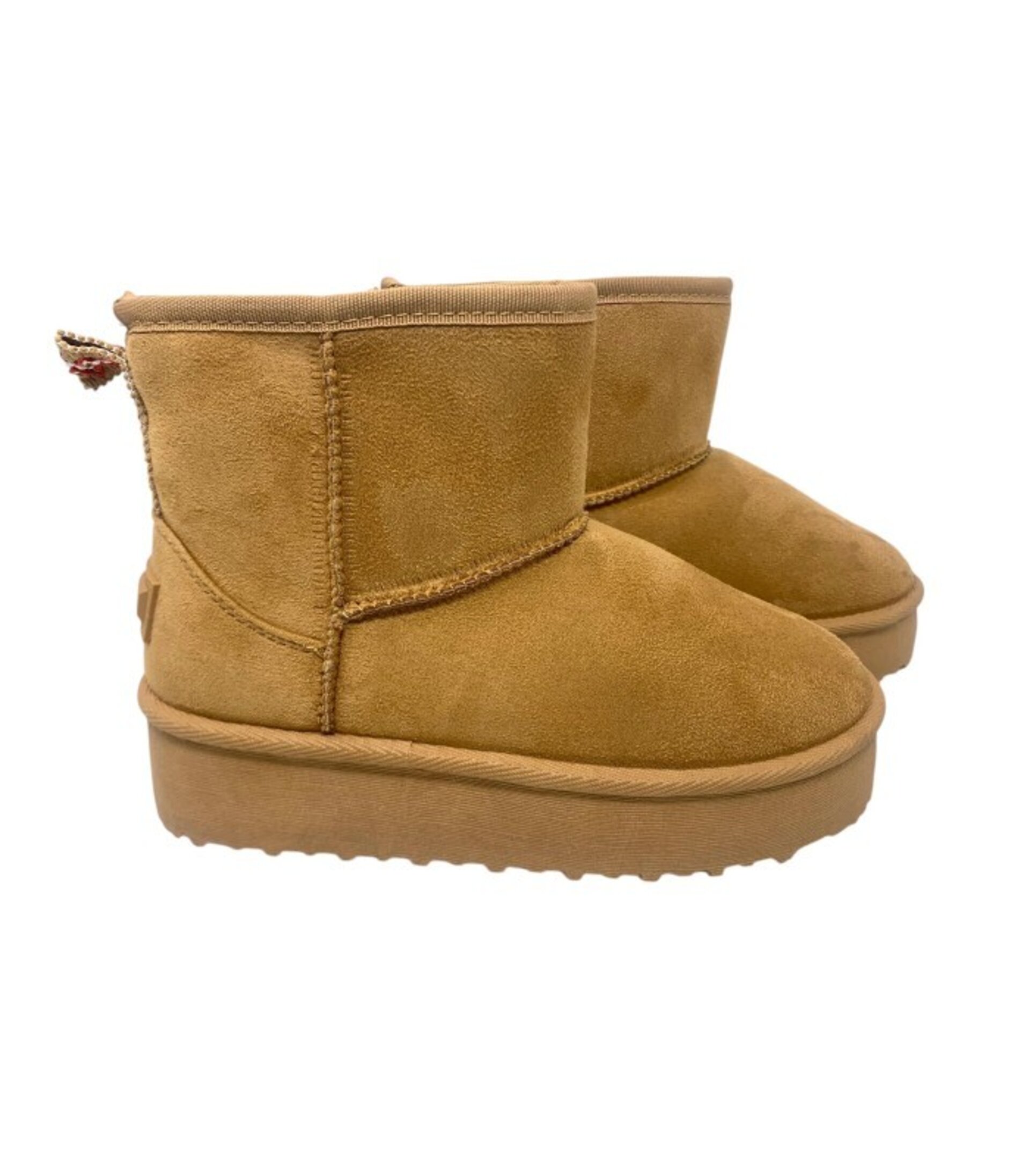 Botines australianos D'Angela DHI29100 en camel con plataforma - 3