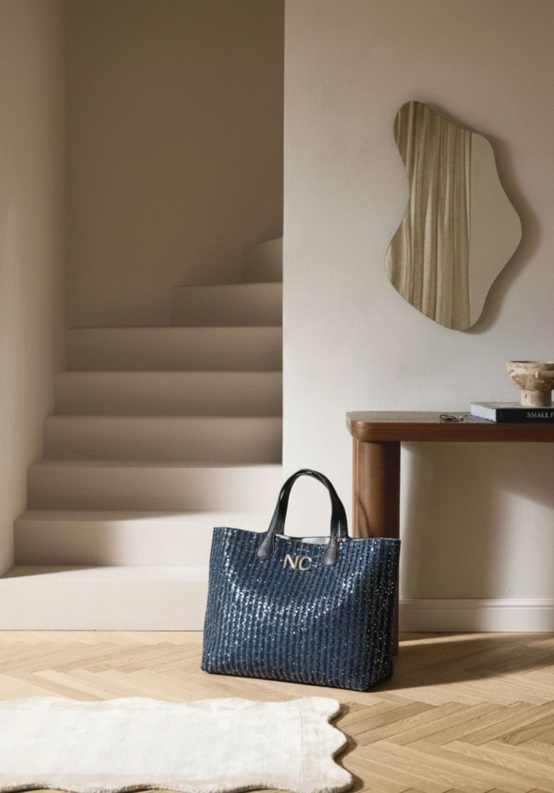 Bolso shopper denim lentejuelas Noco - 3