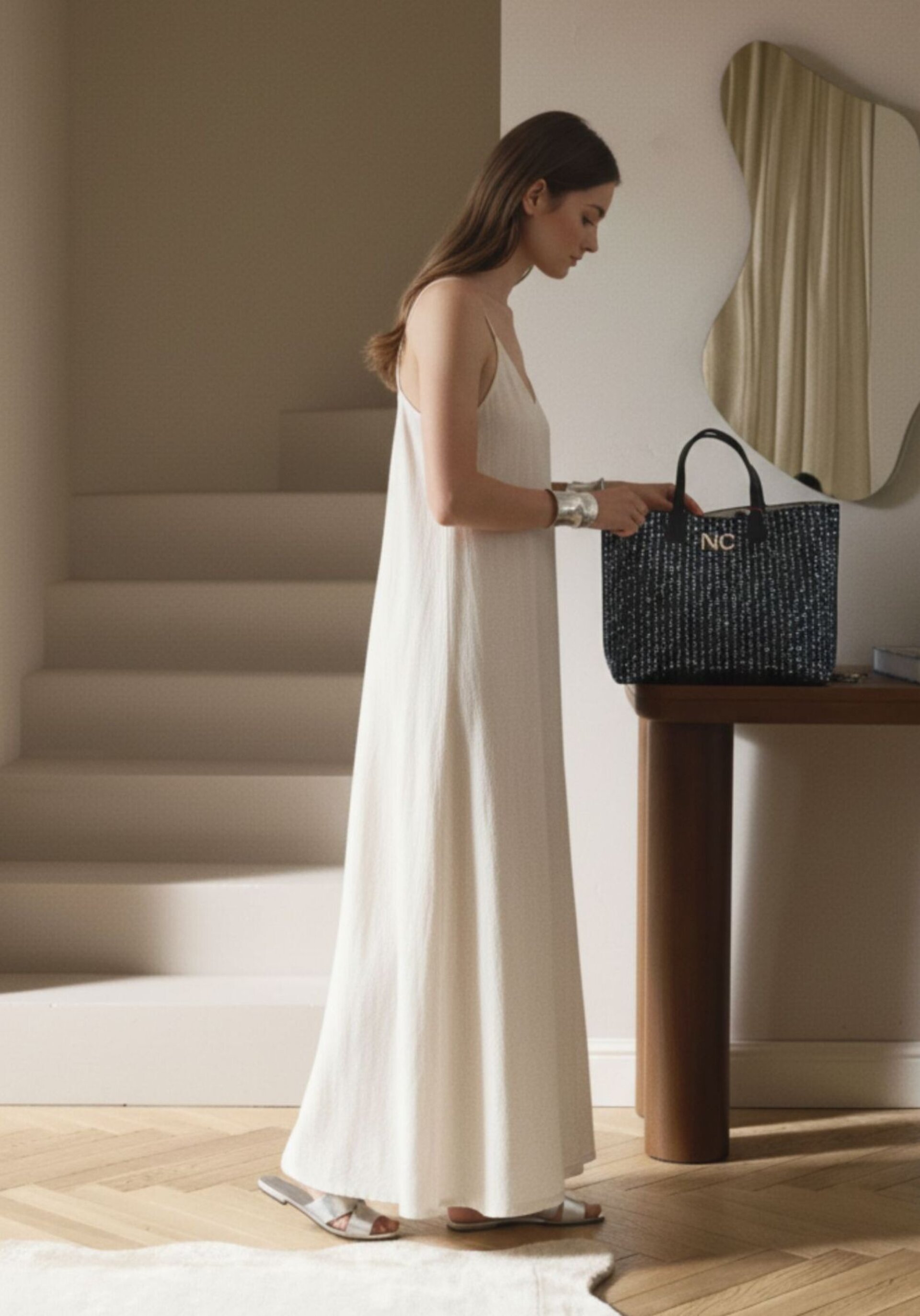 Bolso shopper denim lentejuelas Noco - 2