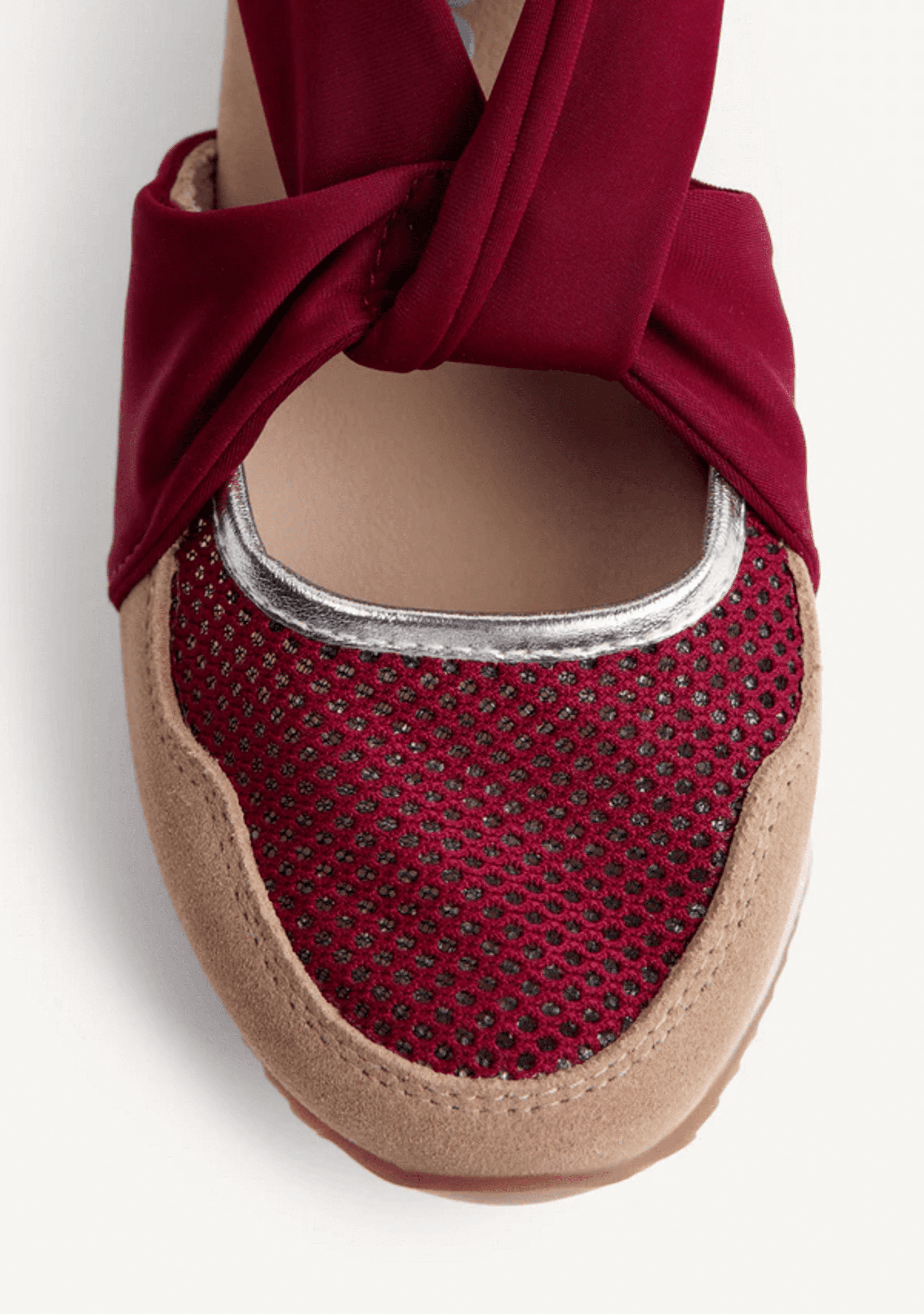 ZAPATILLAS ABIERTAS PIEL Y REJILLA CUÑA SAGAY - 3